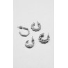 Set Aretes Plateados