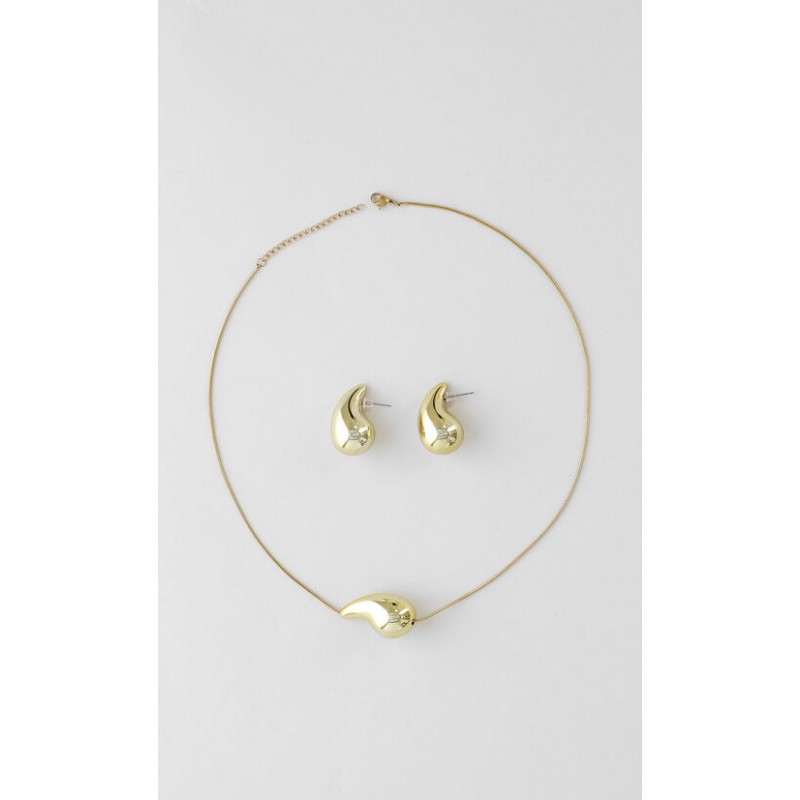 Set Arete Y Collar Gota