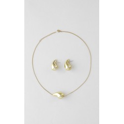 Set Arete Y Collar Gota