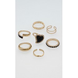 Set Anillos Corazón