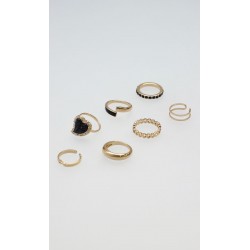 Set Anillos Corazón