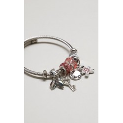 Pulseras Charms Plateado