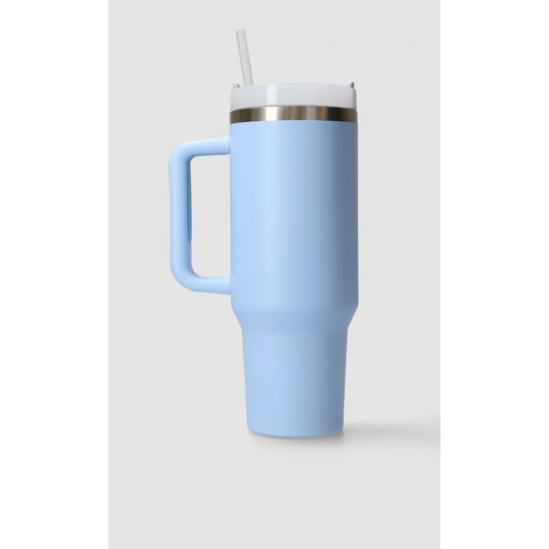 Termo Con Popote Grande