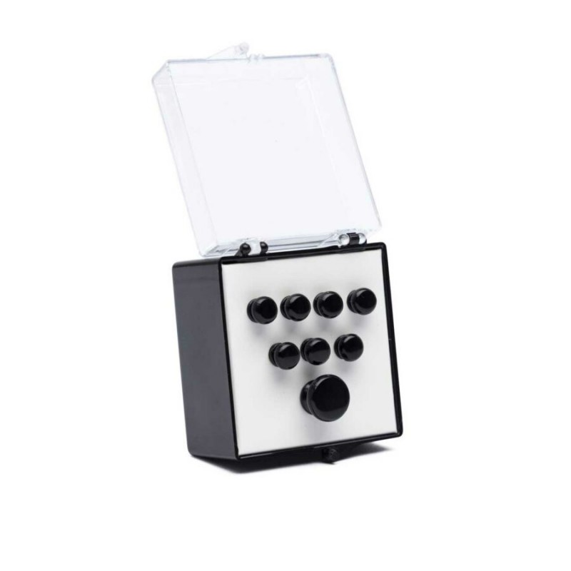 Martin 18APP17PN, Ebony, Set de 8, Plain Bridge y Endpins