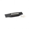 Martin 18APP0001, Negro con Blanco, Bridge and End Pin Set Authentic