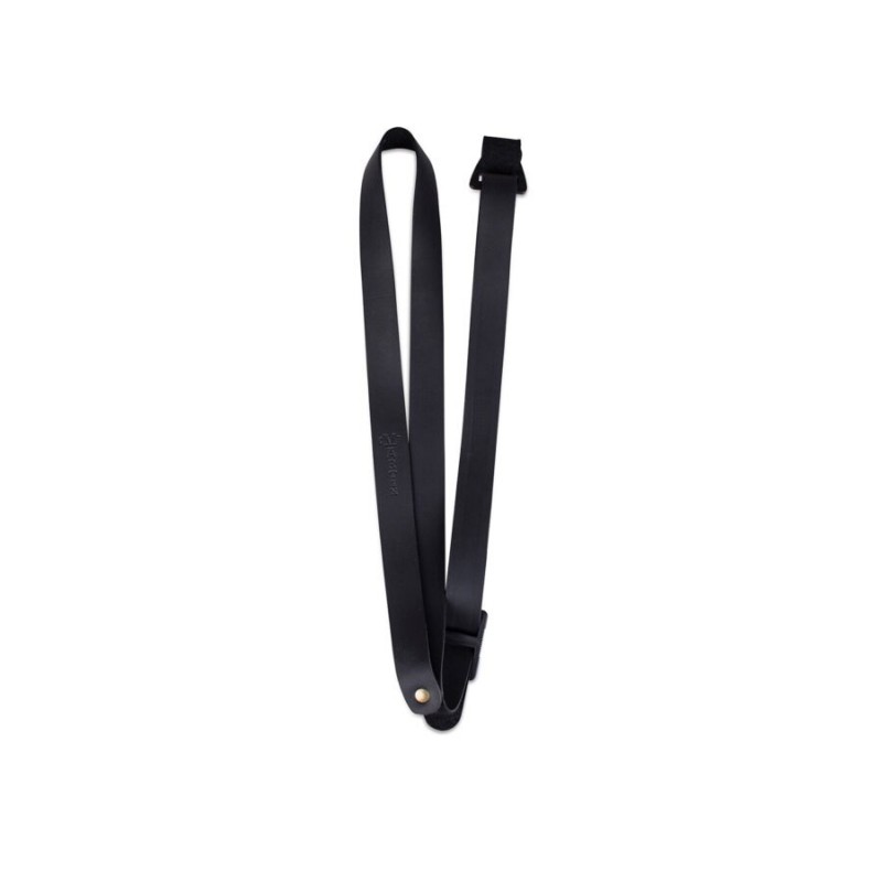 Correa Martin de cuero para ukelele, color negro