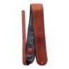 Tahalí para Guitarra Acústica de Cuero Plegado Premium (Café)