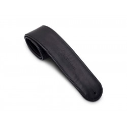 Tahalí para Guitarra Acústica de Cuero Plegado Premium (Negro)