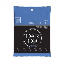 Cuerdas Darco para Guitarra Acústica 12-String Light, 92/8 Phosphor Bronze