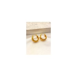 Arracada Trenza Ancha Acero