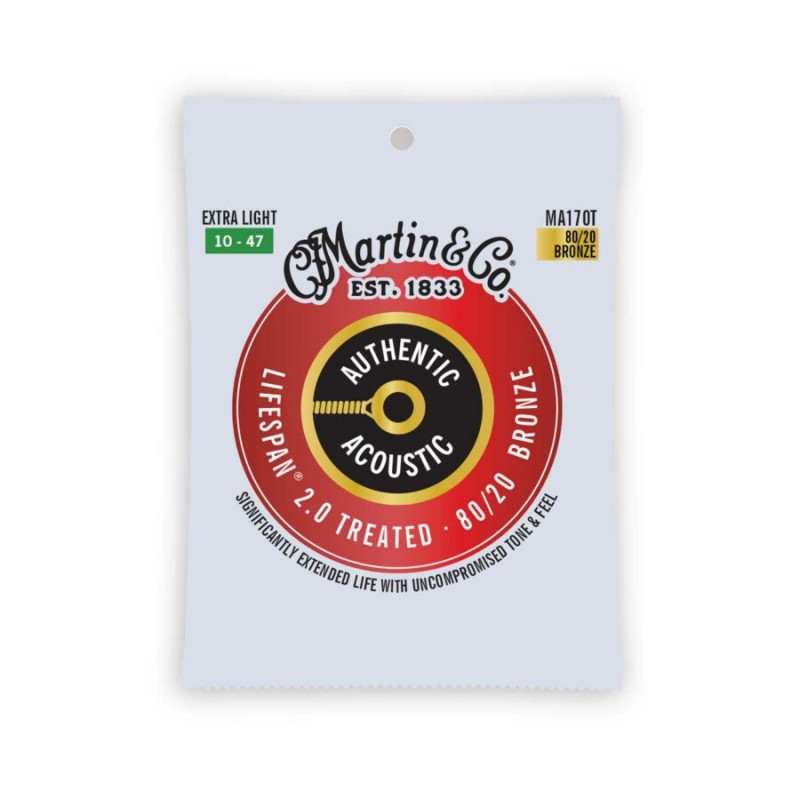 Cuerdas Martin para Guitarra Acústica 80/20 Bronze
