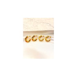 Arracada Cristales Acero