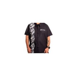 Camisa Martin hawaiana con botones talla “L” – Black