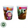12 Vasos Masha y el oso