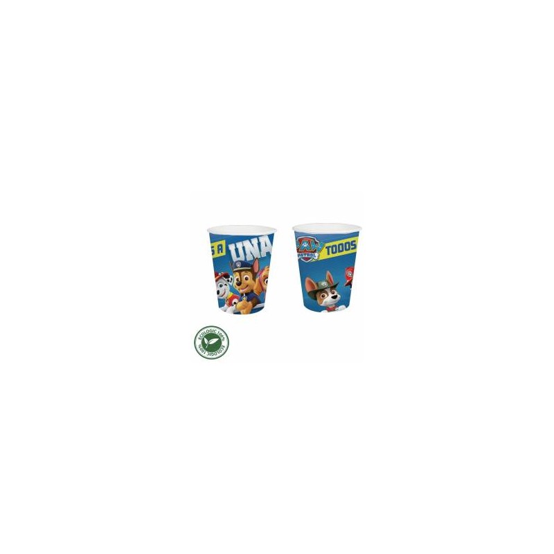 12 Vasos Paw Patrol