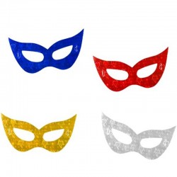 Antifaz carton metálico