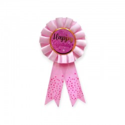 Broche Feliz Cumpleaños Rosa
