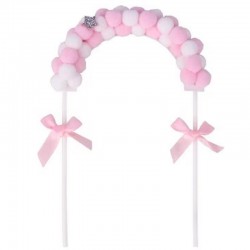 Cake tupper Arco de globo Rosa