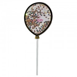 Cake tupper Globo Dorado...