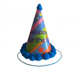 Cono Happy Birthday Pompones