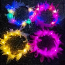 Corona luminosa de plumas