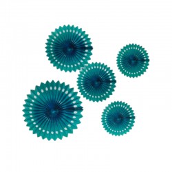 Decoración de rosetas Azul...