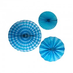 Decoración de rosetas Azul...