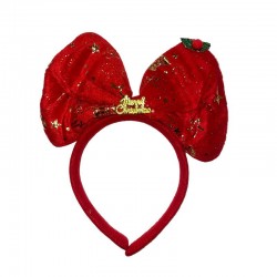 Diadema moño navideño