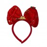 Diadema moño navideño