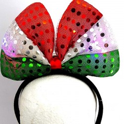 Diadema moño tricolor