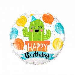 Globo cactus Happy Birthday
