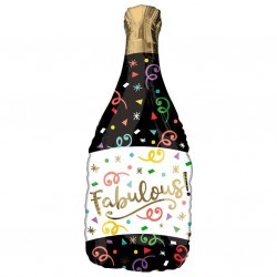 Globo champaña negra fabulous