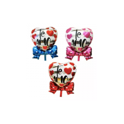 Globo corazón con moño