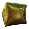 Globo cubo Orbz dorado