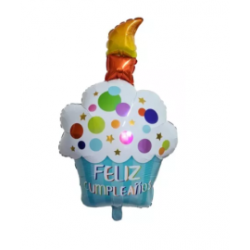 Globo Cupcake con vela
