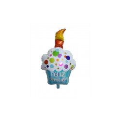 Globo Cupcake con vela