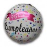 Globo de cumpleaños blanco...