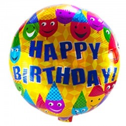 Globo de cumpleaños Caritas...