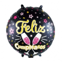 Globo de cumpleaños con copas