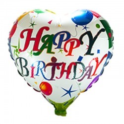 Globo de cumpleaños corazón...