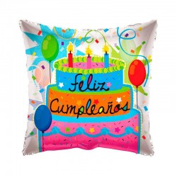 Globo de cumpleaños cuadrado