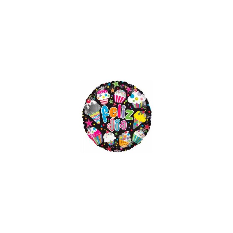 Globo de cumpleaños cupcakes