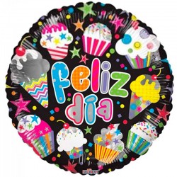 Globo de cumpleaños cupcakes