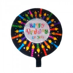 Globo de cumpleaños Negro...