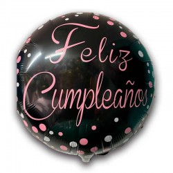 Globo de cumpleaños negro...