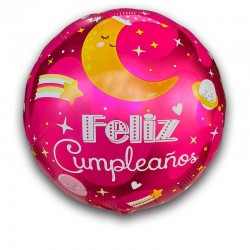 Globo de cumpleaños rosa...