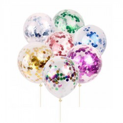 Globo de látex con confeti...