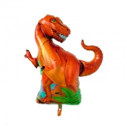 Globo Dinosaurio T-Rex naranja