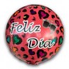 Globo Feliz Dia animal print
