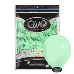 Globo látex Q´WAO verde candy